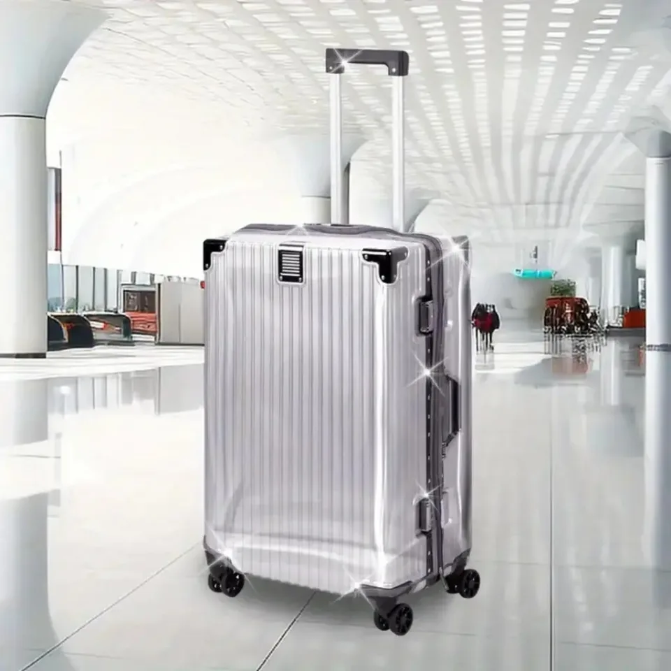 Premium Silver Travel Suitcase ✈️✨ by bkhan